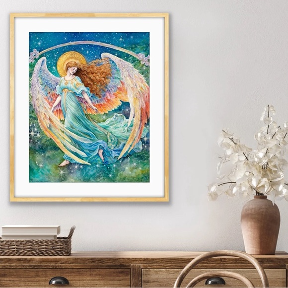 Heavenly Angel - Celestine, Angel of Stillness and Grace Fine Art Print - Picture 2 of 12